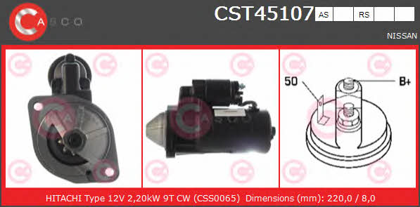 Casco CST45107AS Стартер CST45107AS: Купить в Польше - Отличная цена на 2407.PL!