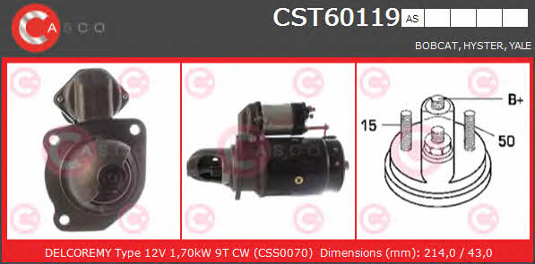 Casco CST60119AS Anlasser CST60119AS: Kaufen Sie zu einem guten Preis in Polen bei 2407.PL!