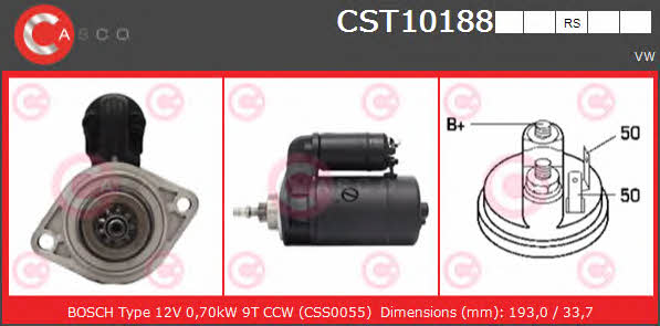 Casco CST10188RS Starter CST10188RS: Buy near me in Poland at 2407.PL - Good price!