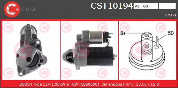 Casco CST10194AS Starter CST10194AS: Buy near me in Poland at 2407.PL - Good price!