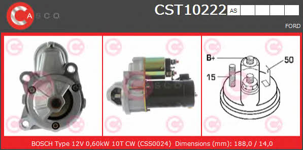 Casco CST10222AS Стартер CST10222AS: Купити у Польщі - Добра ціна на 2407.PL!