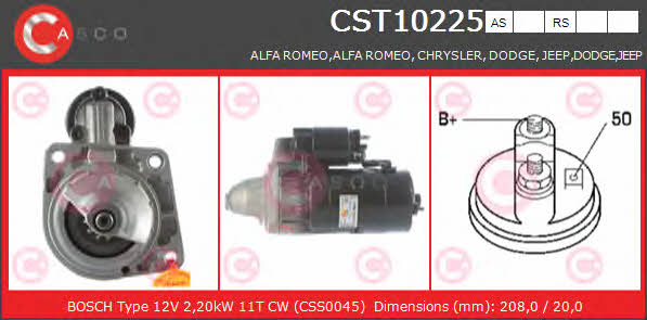 Casco CST10225AS Starter CST10225AS: Buy near me in Poland at 2407.PL - Good price!