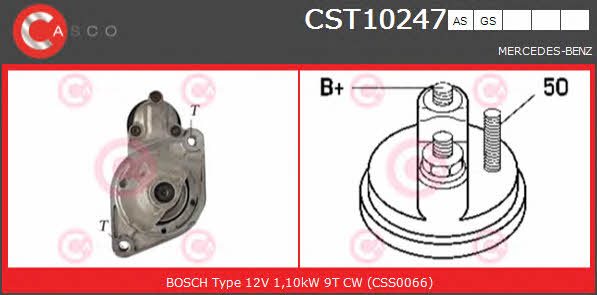 Casco CST10247AS Starter CST10247AS: Buy near me in Poland at 2407.PL - Good price!