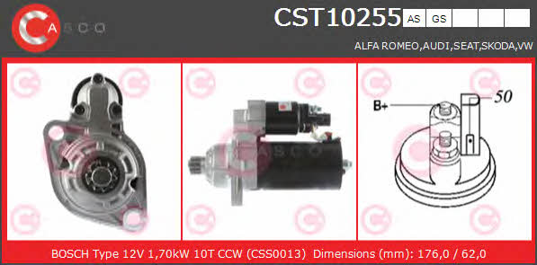 Casco CST10255AS Стартер CST10255AS: Отличная цена - Купить в Польше на 2407.PL!