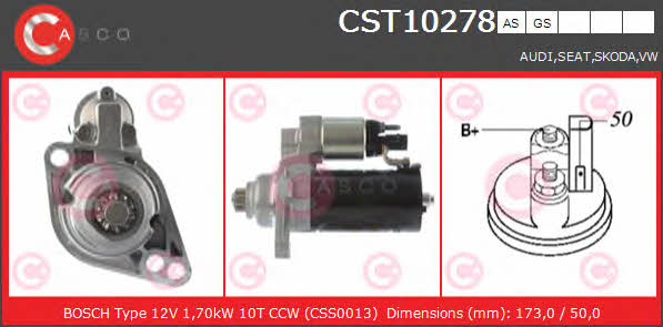 Casco CST10278GS Starter CST10278GS: Buy near me in Poland at 2407.PL - Good price!