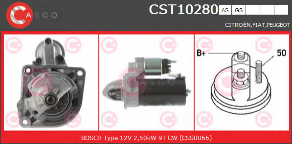 Casco CST10280AS Стартер CST10280AS: Отличная цена - Купить в Польше на 2407.PL!