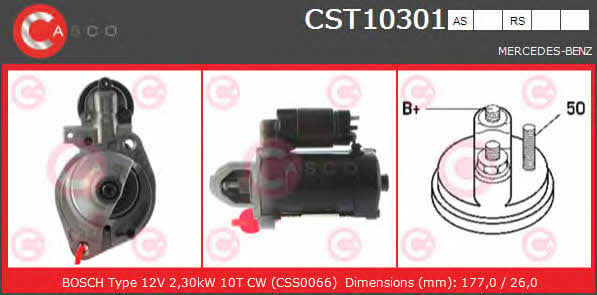 Casco CST10301RS Стартер CST10301RS: Отличная цена - Купить в Польше на 2407.PL!