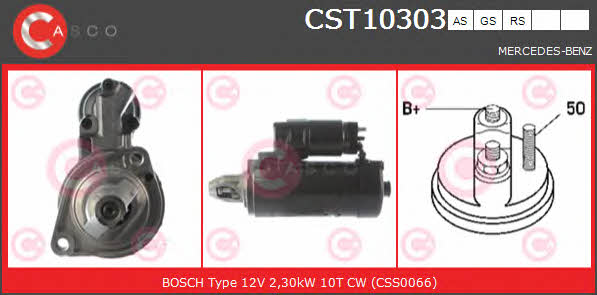 Casco CST10303AS Стартер CST10303AS: Отличная цена - Купить в Польше на 2407.PL!