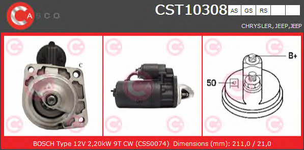 Casco CST10308AS Starter CST10308AS: Buy near me in Poland at 2407.PL - Good price!