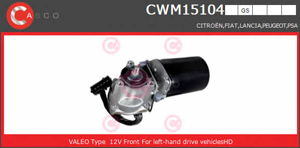 Casco CWM15104GS Wipe motor CWM15104GS: Buy near me in Poland at 2407.PL - Good price!