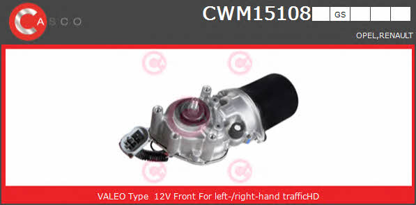 Casco CWM15108GS Silnik wycieraczki szyby CWM15108GS: Dobra cena w Polsce na 2407.PL - Kup Teraz!
