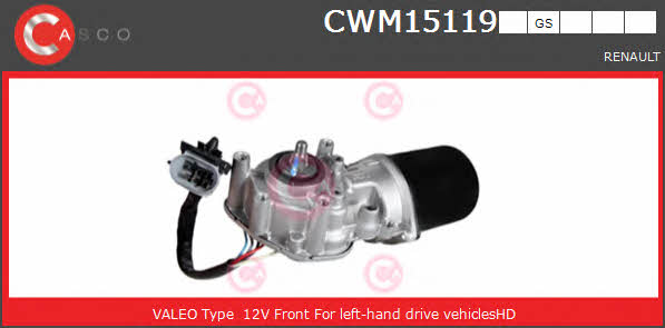 Casco CWM15119GS Silnik wycieraczki szyby CWM15119GS: Dobra cena w Polsce na 2407.PL - Kup Teraz!