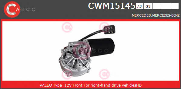 Casco CWM15145AS Мотор склоочисника CWM15145AS: Приваблива ціна - Купити у Польщі на 2407.PL!