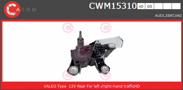 Casco CWM15310AS Мотор стеклоочистителя CWM15310AS: Отличная цена - Купить в Польше на 2407.PL!