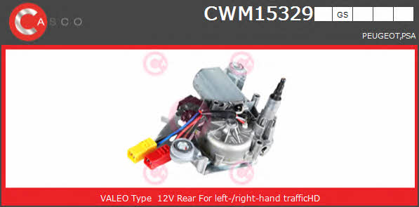 Casco CWM15329GS Silnik wycieraczki szyby CWM15329GS: Atrakcyjna cena w Polsce na 2407.PL - Zamów teraz!