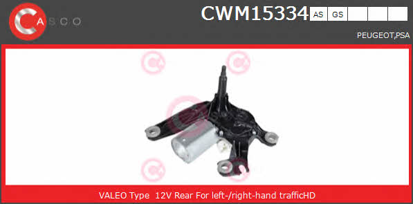 Casco CWM15334AS Wipe motor CWM15334AS: Buy near me in Poland at 2407.PL - Good price!