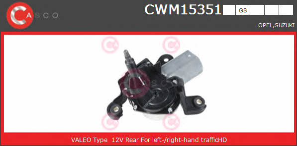 Casco CWM15351GS Мотор склоочисника CWM15351GS: Приваблива ціна - Купити у Польщі на 2407.PL!