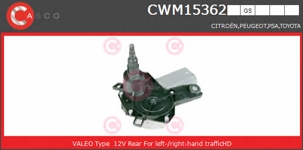 Casco CWM15362GS Мотор стеклоочистителя CWM15362GS: Отличная цена - Купить в Польше на 2407.PL!
