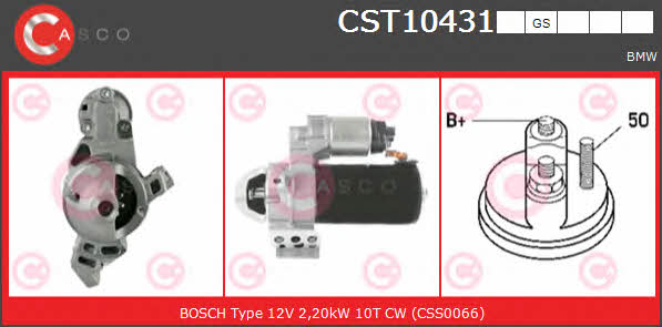 Casco CST10431GS Стартер CST10431GS: Отличная цена - Купить в Польше на 2407.PL!