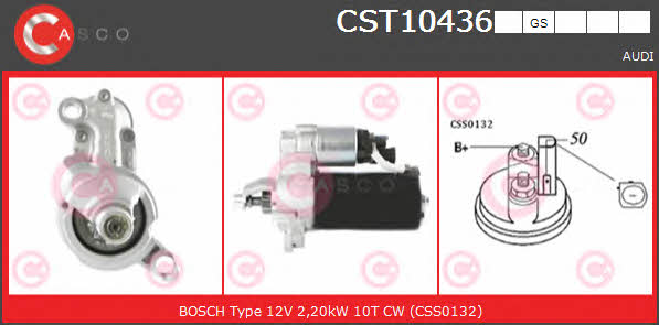Casco CST10436GS Стартер CST10436GS: Отличная цена - Купить в Польше на 2407.PL!