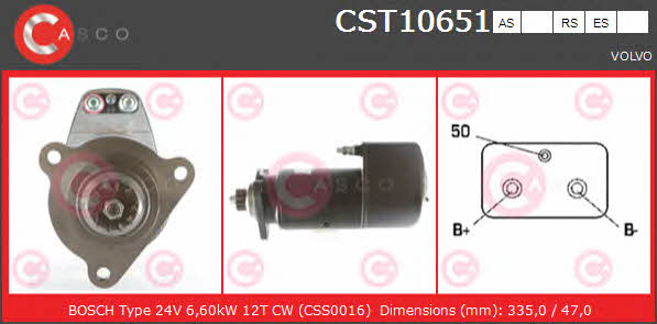 Casco CST10651RS Starter CST10651RS: Buy near me in Poland at 2407.PL - Good price!