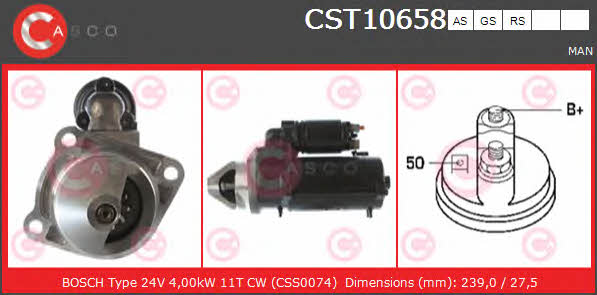 Casco CST10658AS Стартер CST10658AS: Купити у Польщі - Добра ціна на 2407.PL!