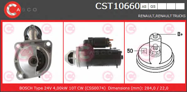 Casco CST10660AS Стартер CST10660AS: Отличная цена - Купить в Польше на 2407.PL!