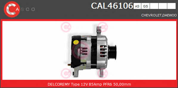 Casco CAL46106AS Alternator CAL46106AS: Buy near me at 2407.PL in Poland at an Affordable price!