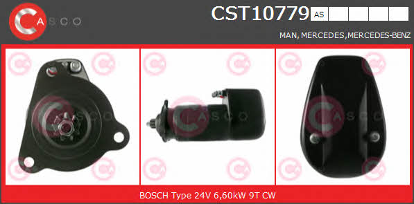 Casco CST10779AS Стартер CST10779AS: Отличная цена - Купить в Польше на 2407.PL!