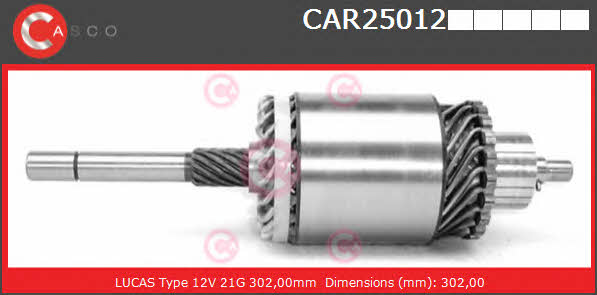 Casco CAR25012PS Armature, starter CAR25012PS: Buy near me in Poland at 2407.PL - Good price!