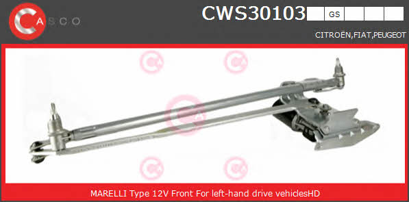 Casco CWS30103GS Window Wiper System CWS30103GS: Buy near me in Poland at 2407.PL - Good price!