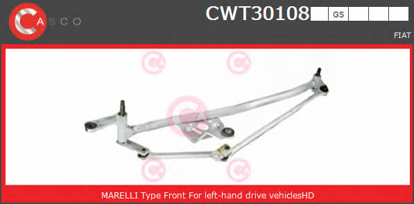 Casco CWT30108GS DRIVE ASSY-WINDSHIELD WIPER CWT30108GS: Buy near me in Poland at 2407.PL - Good price!