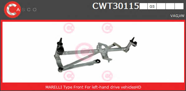 Casco CWT30115GS DRIVE ASSY-WINDSHIELD WIPER CWT30115GS: Buy near me in Poland at 2407.PL - Good price!