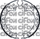 Cifam 153-162K Parking brake shoes 153162K: Buy near me at 2407.PL in Poland at an Affordable price!