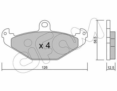 Cifam 822-165-1 Тормозные колодки дисковые, комплект 8221651: Отличная цена - Купить в Польше на 2407.PL!