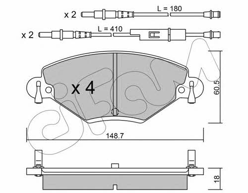 Cifam 822-331-0 Scheibenbremsbeläge, Set 8223310: Kaufen Sie zu einem guten Preis in Polen bei 2407.PL!