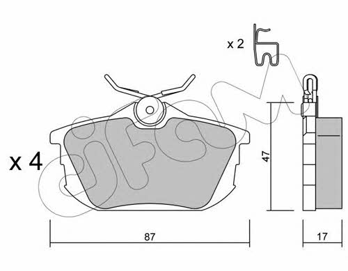 Cifam 822-347-0 Brake Pad Set, disc brake 8223470: Buy near me in Poland at 2407.PL - Good price!