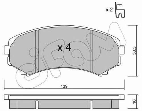 Cifam 822-399-0 Тормозные колодки дисковые, комплект 8223990: Отличная цена - Купить в Польше на 2407.PL!