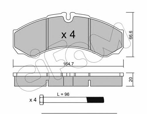 Cifam 822-212-0 Brake Pad Set, disc brake 8222120: Buy near me in Poland at 2407.PL - Good price!