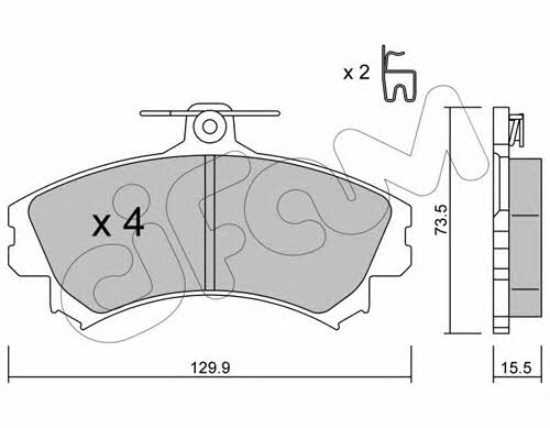 Cifam 822-216-0 Тормозные колодки дисковые, комплект 8222160: Отличная цена - Купить в Польше на 2407.PL!