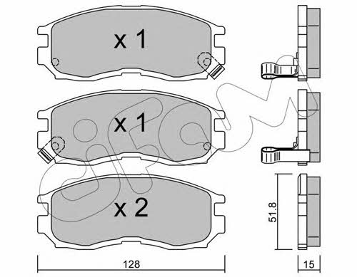 Cifam 822-224-0 Тормозные колодки дисковые, комплект 8222240: Отличная цена - Купить в Польше на 2407.PL!