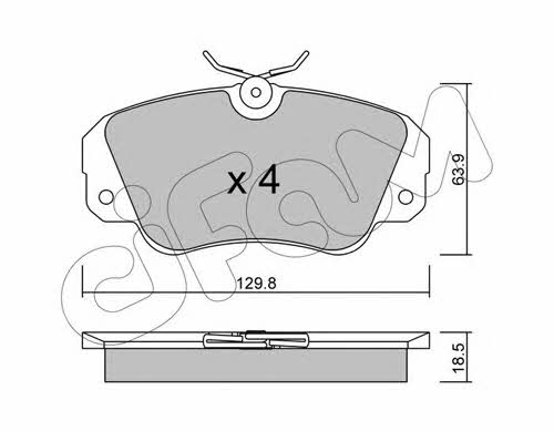 Cifam 822-538-0 Brake Pad Set, disc brake 8225380: Buy near me in Poland at 2407.PL - Good price!