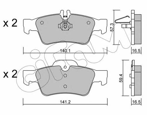 Cifam 822-568-0 Тормозные колодки дисковые, комплект 8225680: Отличная цена - Купить в Польше на 2407.PL!