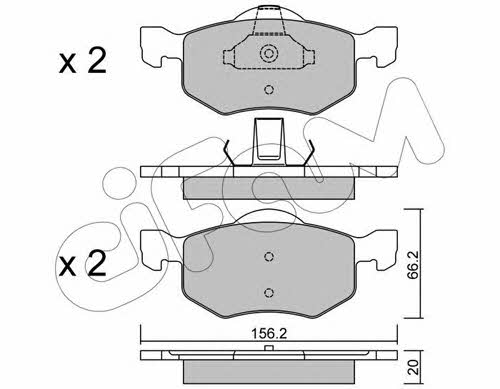 Cifam 822-609-0 Тормозные колодки дисковые, комплект 8226090: Отличная цена - Купить в Польше на 2407.PL!