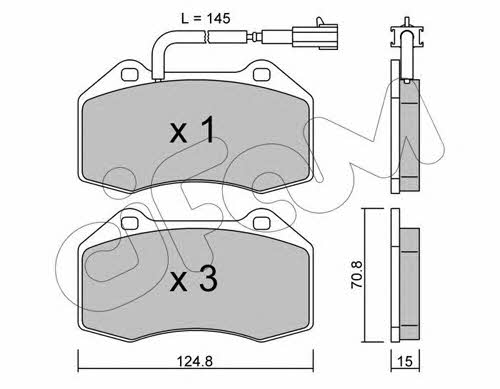 Cifam 822-651-1 Brake Pad Set, disc brake 8226511: Buy near me in Poland at 2407.PL - Good price!