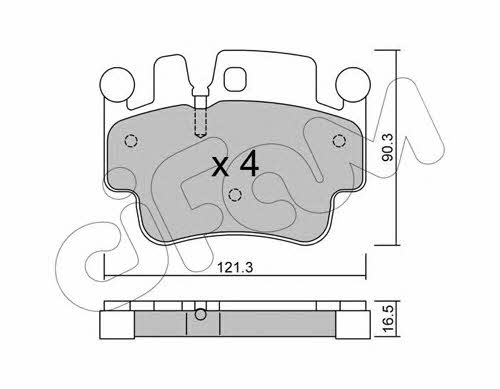 Cifam 822-657-0 Гальмівні колодки, комплект 8226570: Приваблива ціна - Купити у Польщі на 2407.PL!