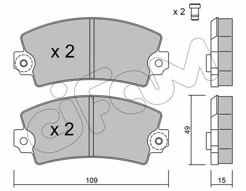 Cifam 822-005-0 Тормозные колодки дисковые, комплект 8220050: Отличная цена - Купить в Польше на 2407.PL!