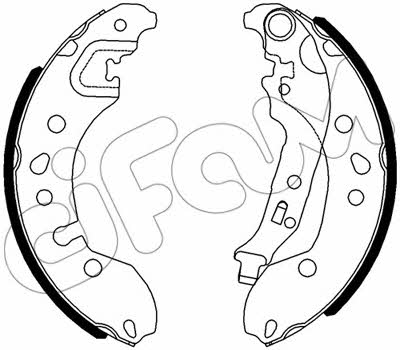 Cifam 153-536 Brake shoe set 153536: Buy near me at 2407.PL in Poland at an Affordable price!