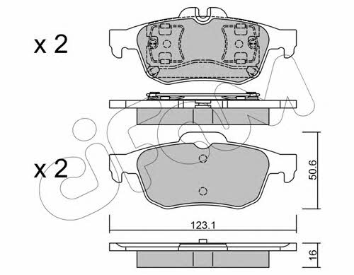 Cifam 822-974-0 Brake Pad Set, disc brake 8229740: Buy near me in Poland at 2407.PL - Good price!