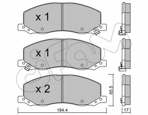 Cifam 822-923-0 Тормозные колодки дисковые, комплект 8229230: Отличная цена - Купить в Польше на 2407.PL!